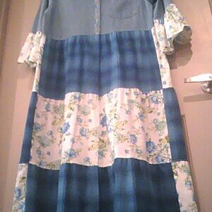 Medium Upcycled Vintage Denim MAXI DUSTER